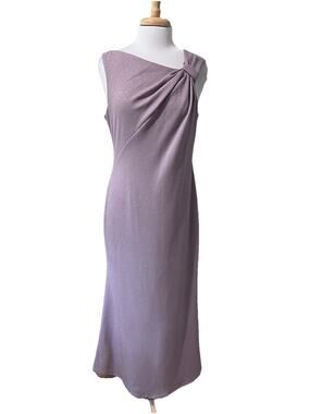 Jessica Howard Womens 14 Maxi Dress Lavender Fairy Glitter Formal Cocktail Gown